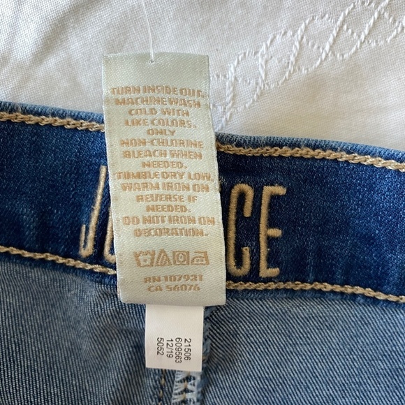 Justice NEW Tri-color Girl's Button Fly Jean Shorts Size 14 Stretchy Colorblock‎ - Picture 6 of 12